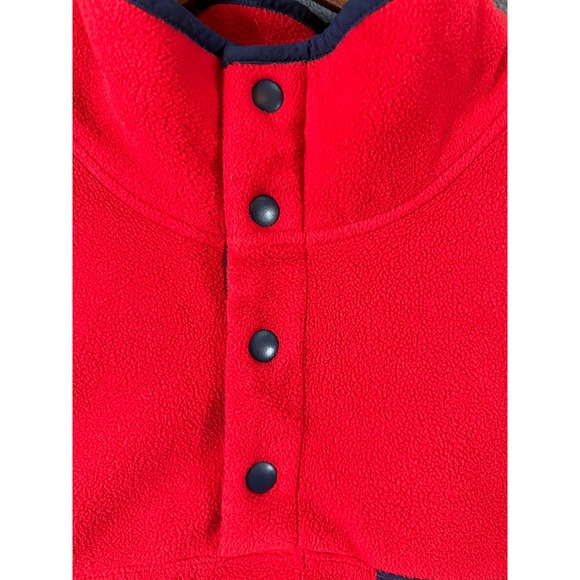 Polo Ralph Lauren Fleece Pullover Mens XL Red 1/4 Snap Mock Neck Jacket - Picture 5 of 7